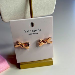 Kate spade Skinny Mini bow earrings